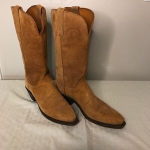 Lucchese 1883 Light Tan Suede Boots